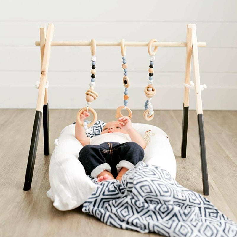 Nordic wooden store baby gym