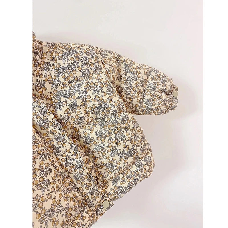 Girl´s Floral Winter Jacket Bunnito