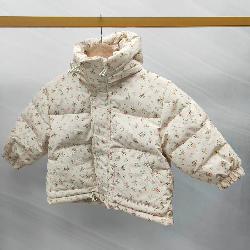 Girl´s Floral Winter Jacket Bunnito