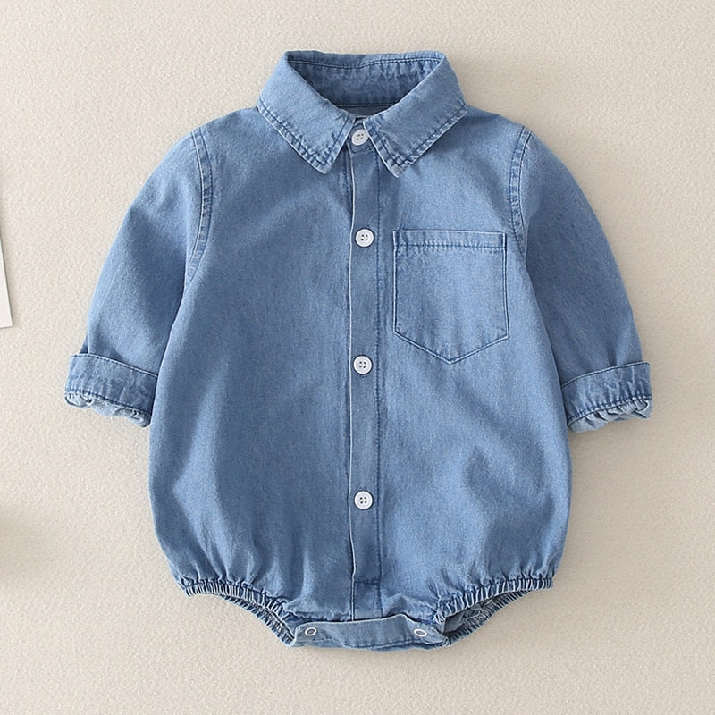 Finely Denim Romper Bunnito